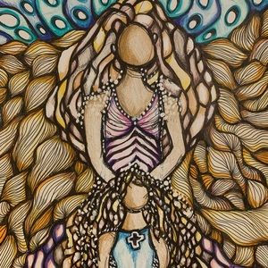 Mother and Daughter- an 11 by 14 print of my work